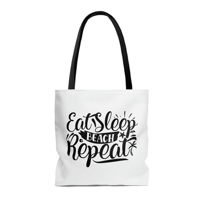 Eat Sleep Beach Repeat Summer Sunset Tote Bag (AOP)