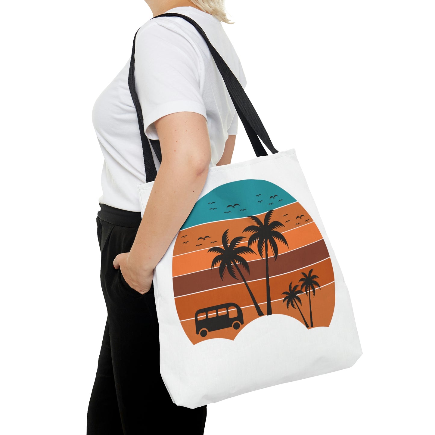 Beach Mode Summer Sunset Tote Bag (AOP)