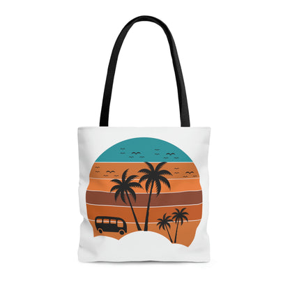 Beach Mode Summer Sunset Tote Bag (AOP)