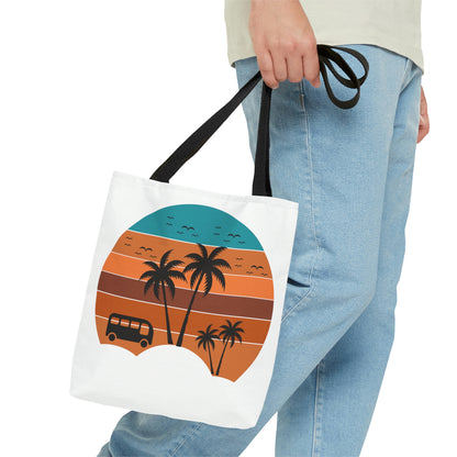 Beach Mode Summer Sunset Tote Bag (AOP)