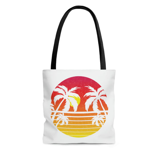 Eat Sleep Beach Repeat Summer Sunset Tote Bag (AOP)