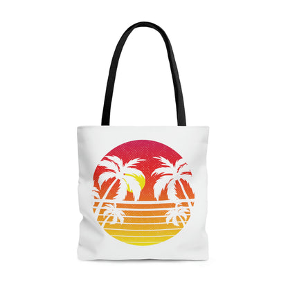 Eat Sleep Beach Repeat Summer Sunset Tote Bag (AOP)