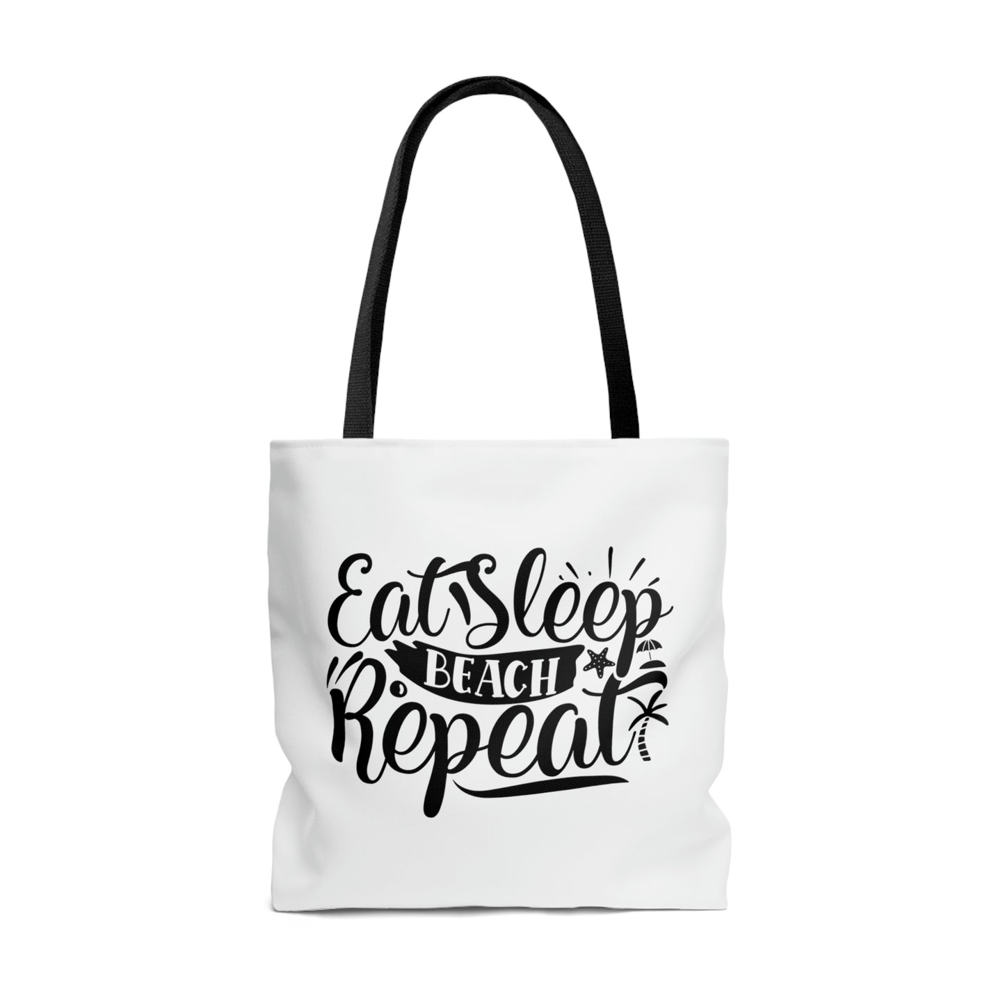 Eat Sleep Beach Repeat Summer Sunset Tote Bag (AOP)