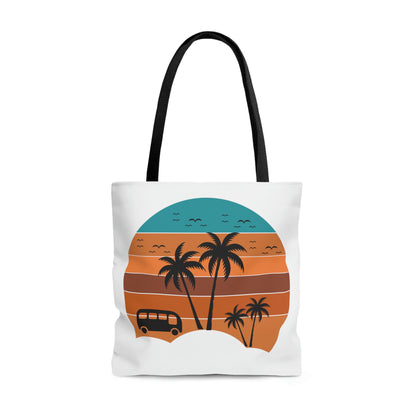 Beach Mode Summer Sunset Tote Bag (AOP)