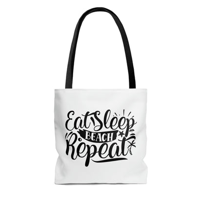 Eat Sleep Beach Repeat Summer Sunset Tote Bag (AOP)