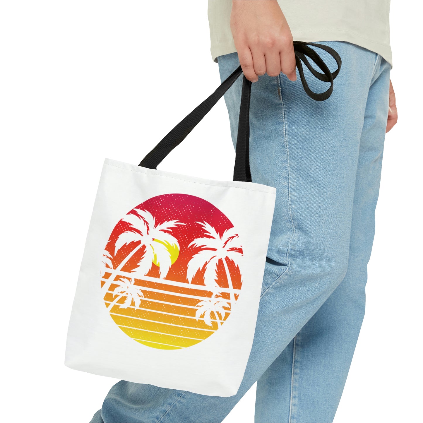 Eat Sleep Beach Repeat Summer Sunset Tote Bag (AOP)