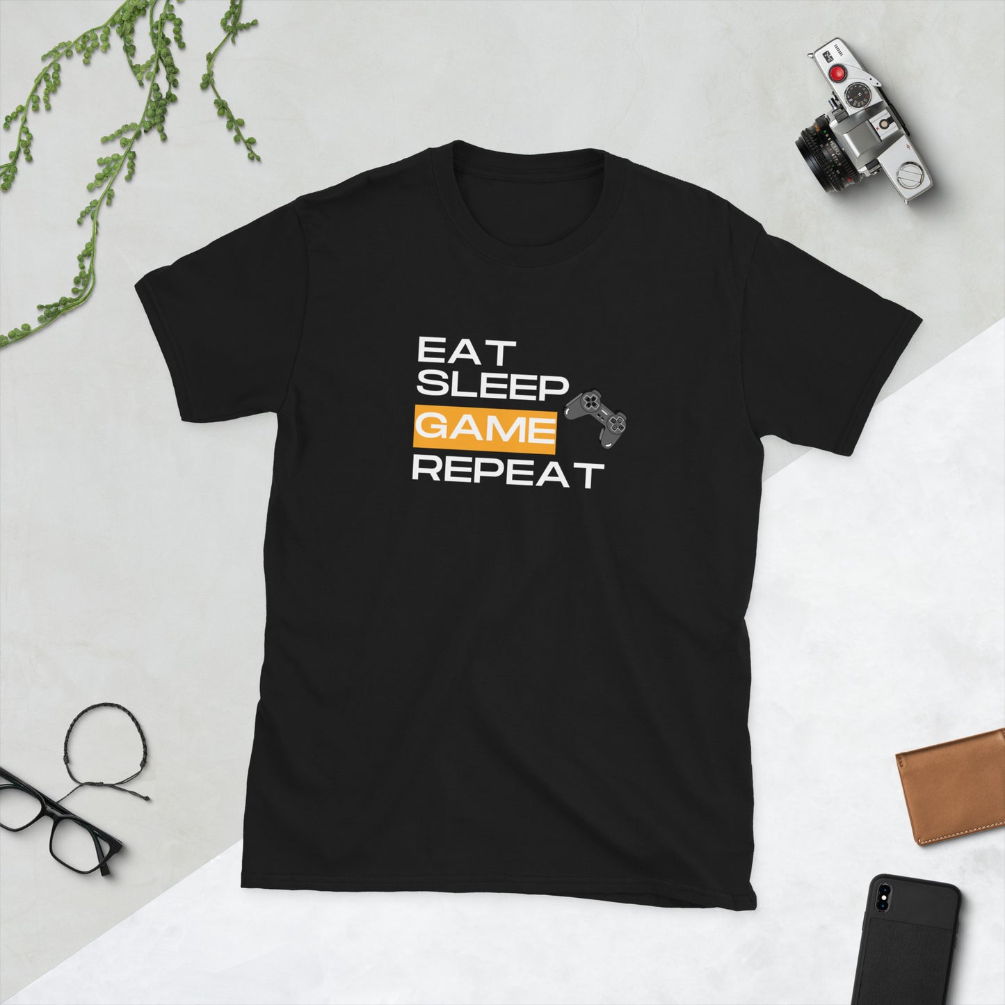 Eat, Sleep, Game, Repeat Short-Sleeve Unisex T-Shirt