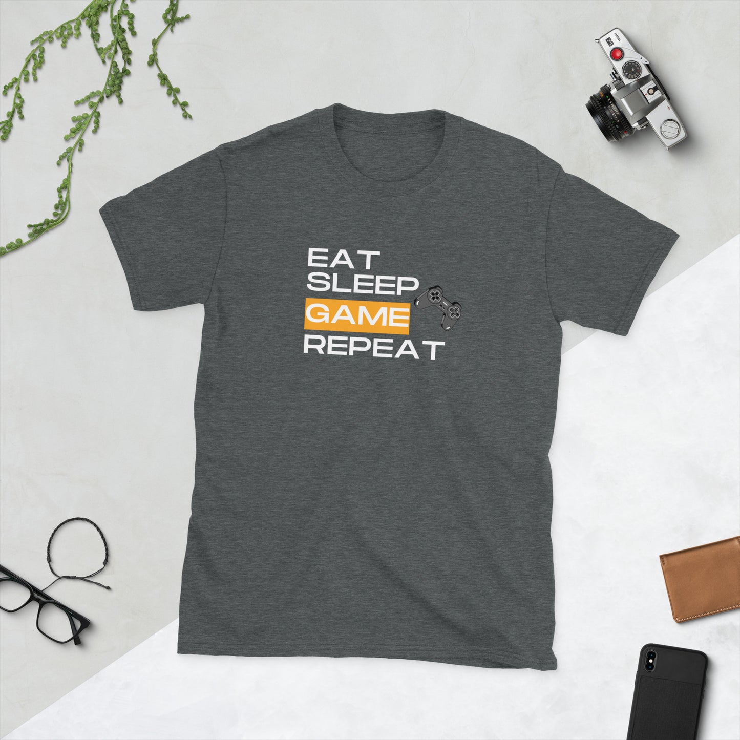 Eat, Sleep, Game, Repeat Short-Sleeve Unisex T-Shirt