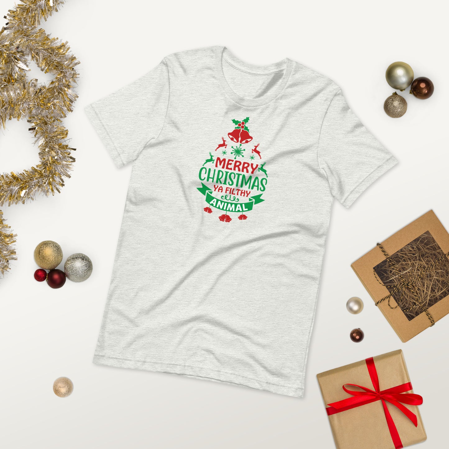 Merry Christmas Ya Filthy Animal Funny Home Alone Unisex t-shirt