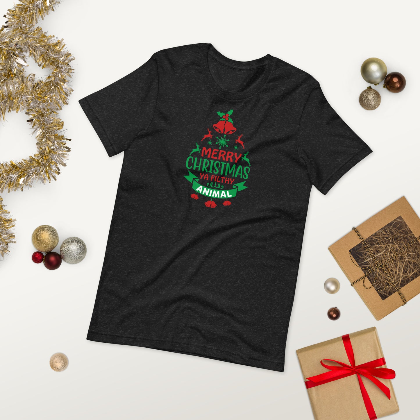 Merry Christmas Ya Filthy Animal Funny Home Alone Unisex t-shirt