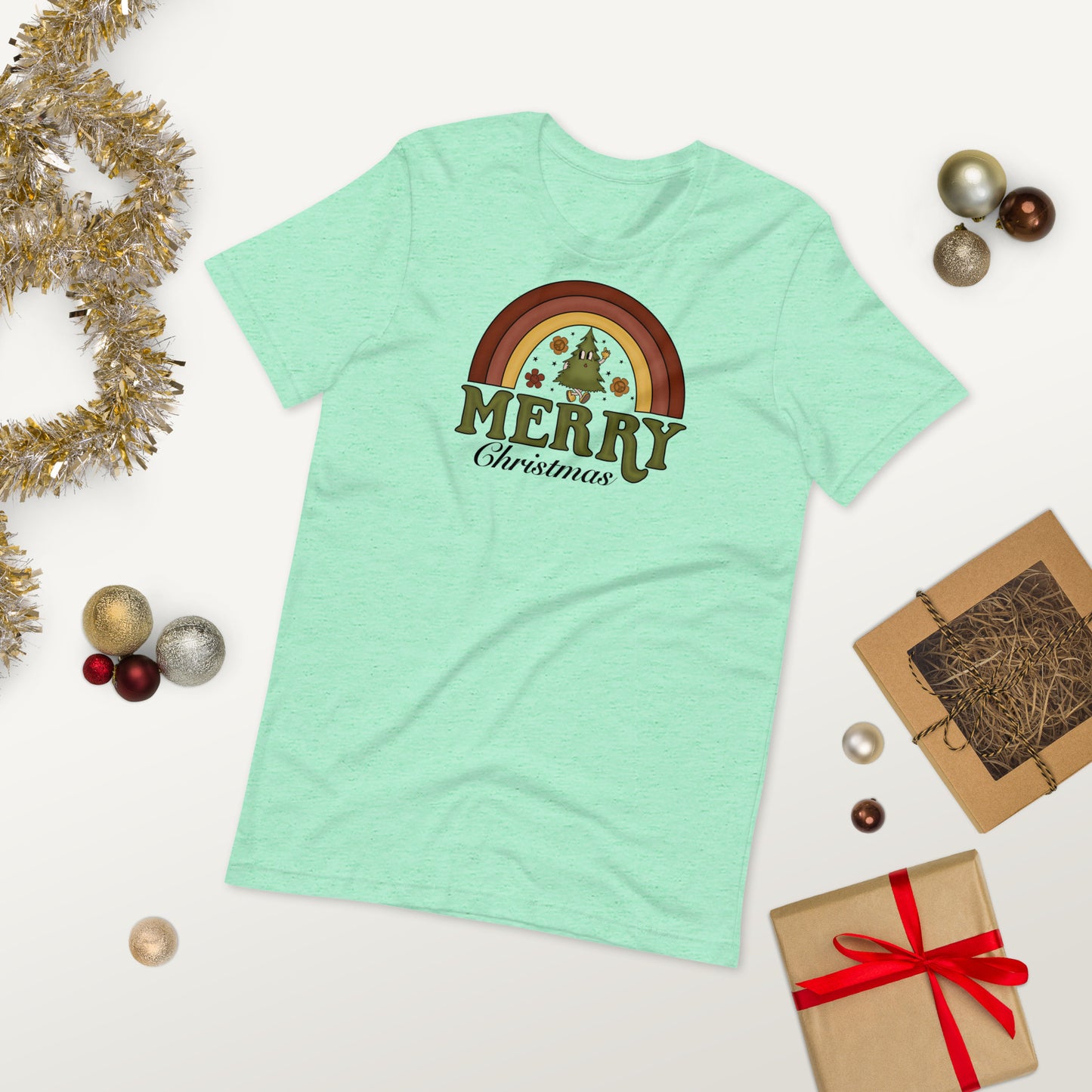 Merry Christmas Rainbow Unisex t-shirt