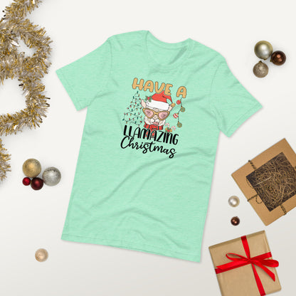 Have a Llamazing Christmas Unisex t-shirt