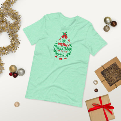 Merry Christmas Ya Filthy Animal Funny Home Alone Unisex t-shirt