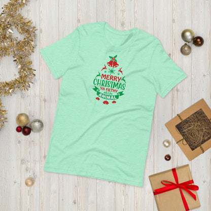 Merry Christmas Ya Filthy Animal Funny Home Alone Unisex t-shirt