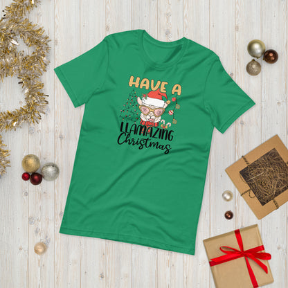 Have a Llamazing Christmas Unisex t-shirt