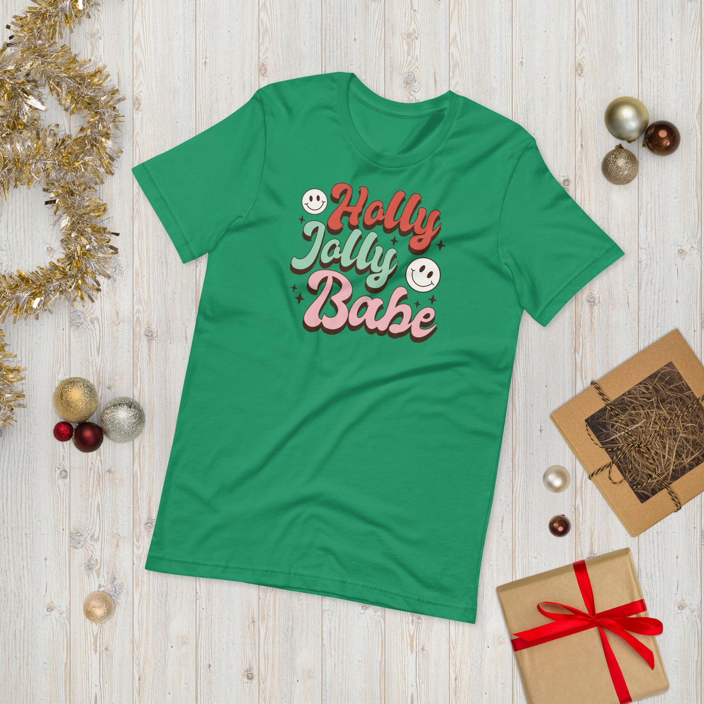 Holly Jolly Babe Cute Christmas Unisex t-shirt