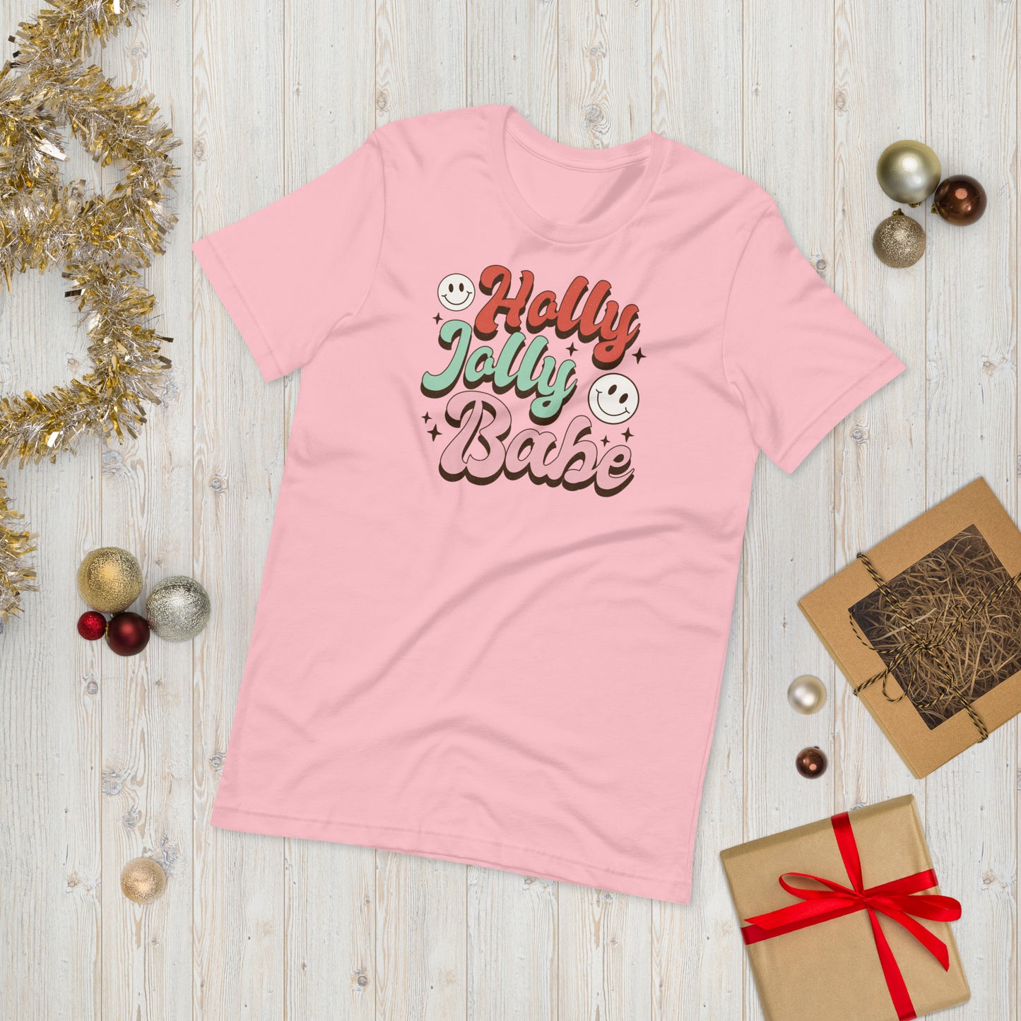 Holly Jolly Babe Cute Christmas Unisex t-shirt