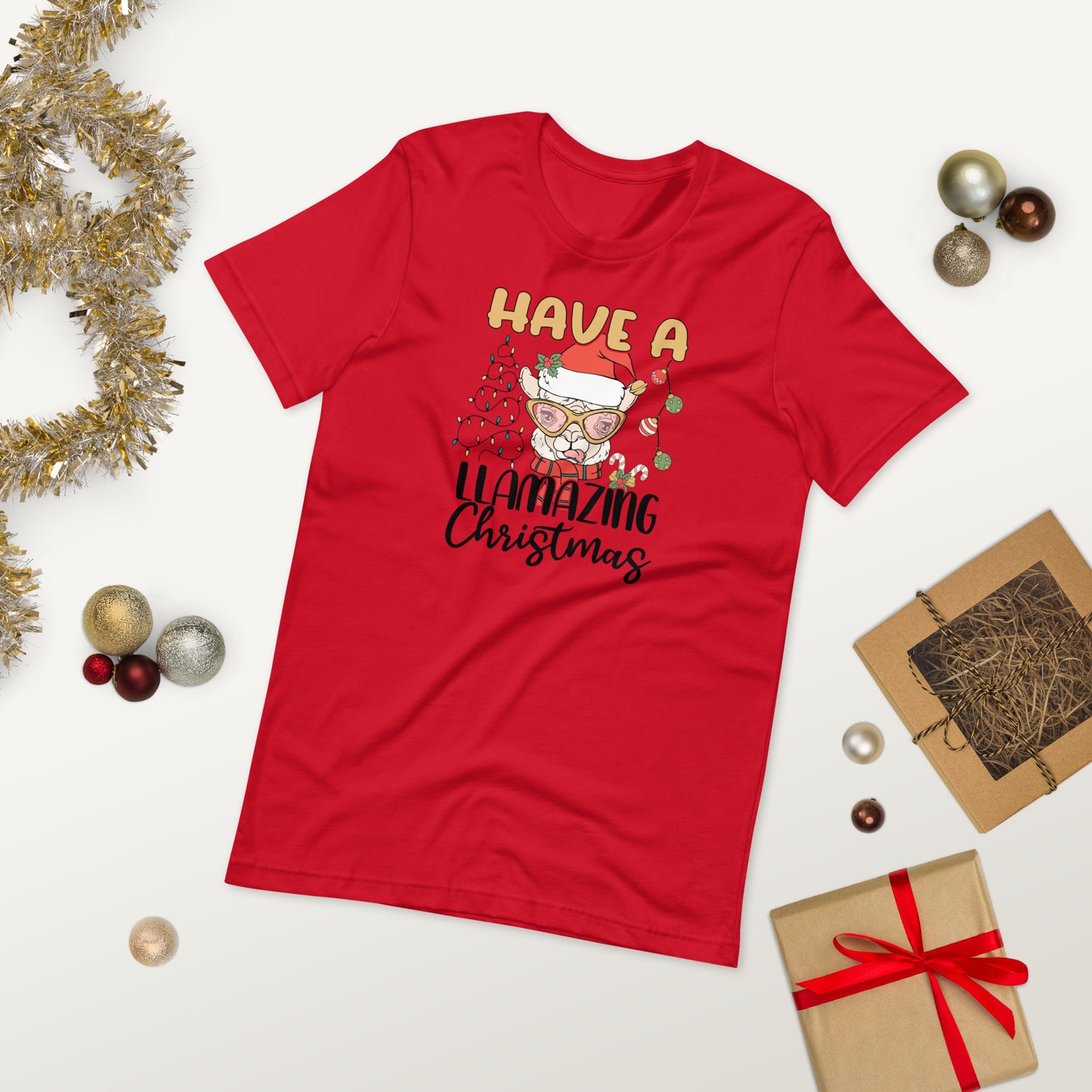 Have a Llamazing Christmas Unisex t-shirt