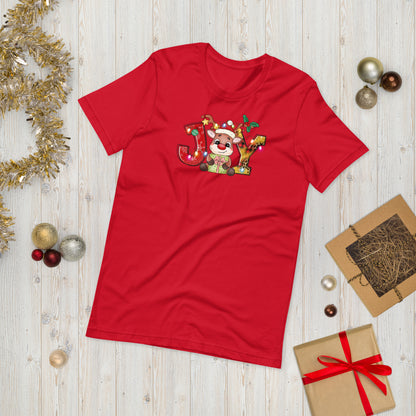 Rudolph Joy Christmas Unisex t-shirt