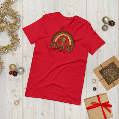 Merry Christmas Rainbow Unisex t-shirt