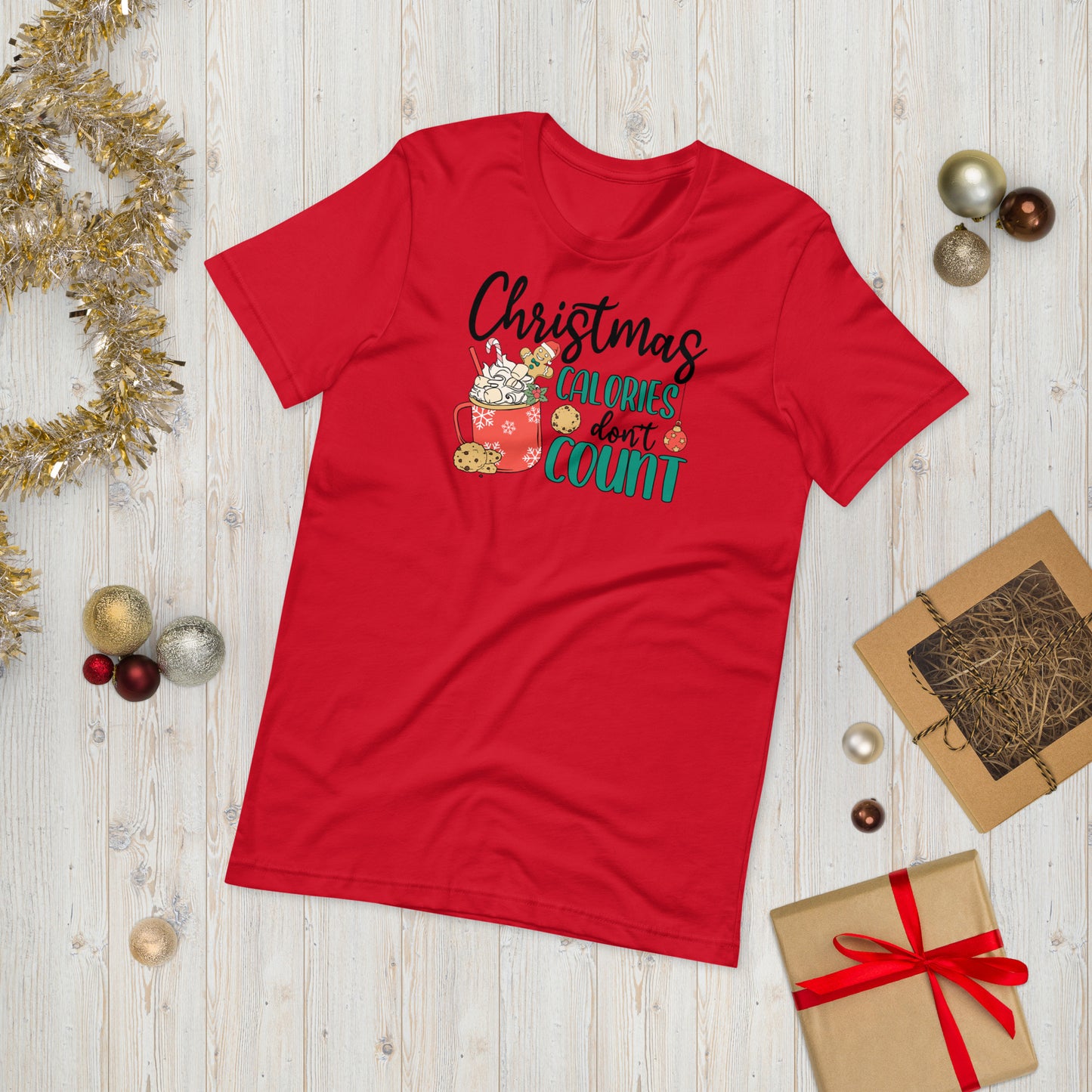 Christmas Calories Don't Count Unisex t-shirt