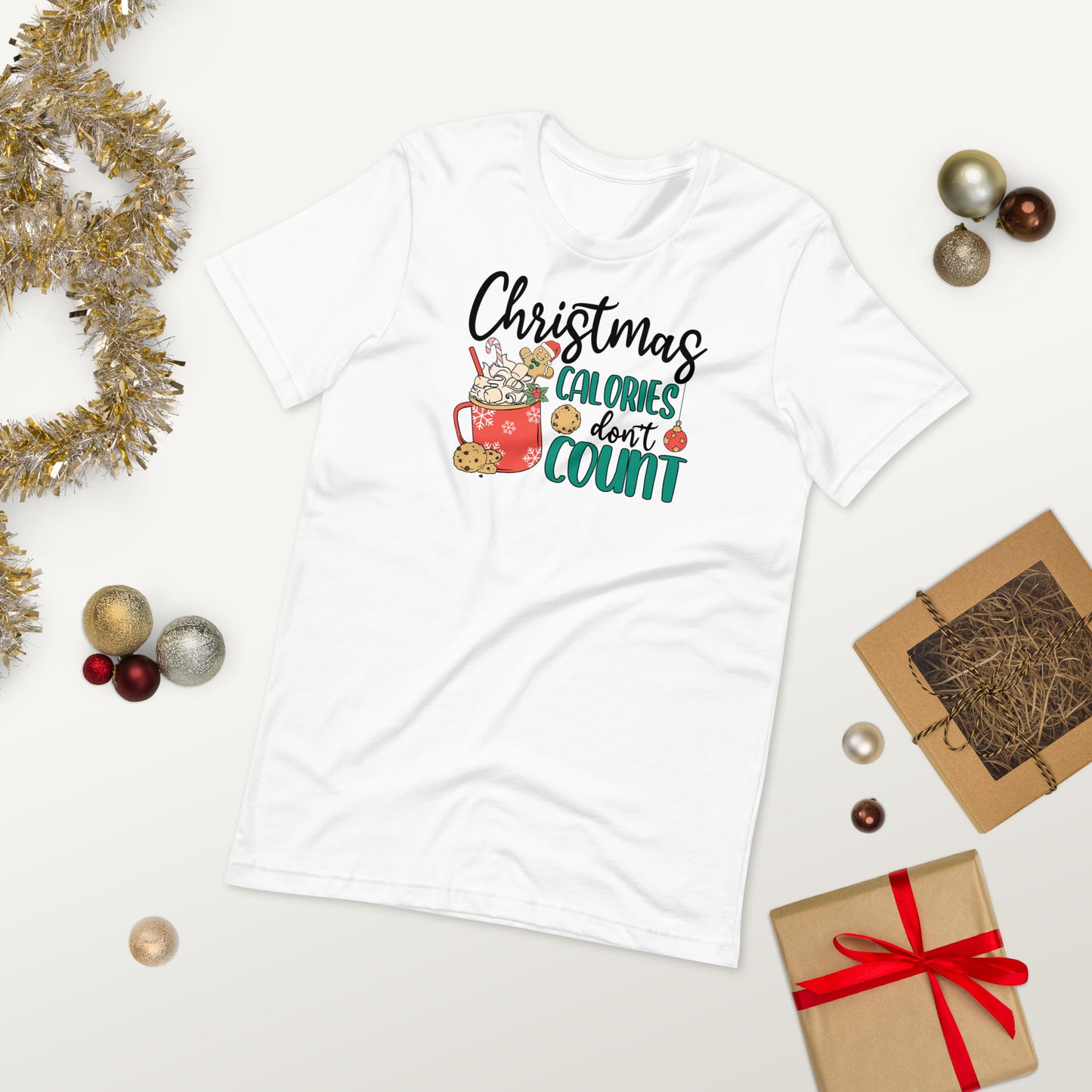 Christmas Calories Don't Count Unisex t-shirt