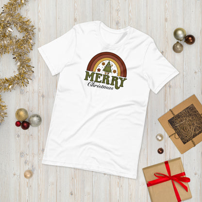 Merry Christmas Rainbow Unisex t-shirt